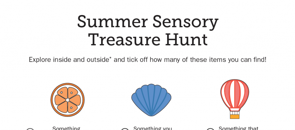 Summer Sensory Treasure Hunt